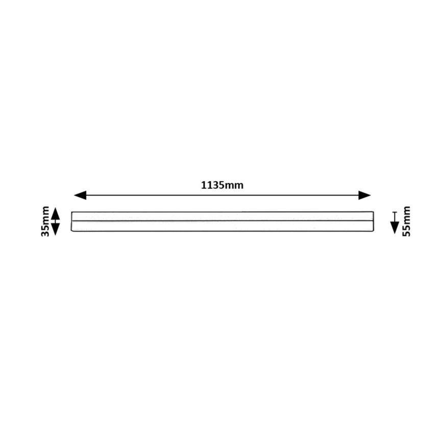 Rabalux - LED Podlinkové svítidlo LED/24W/230V 4000K 113 cm černá