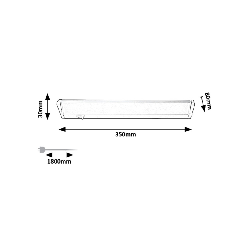 Rabalux - LED Podlinkové svítidlo LED/5W/230V 4000K stříbrná