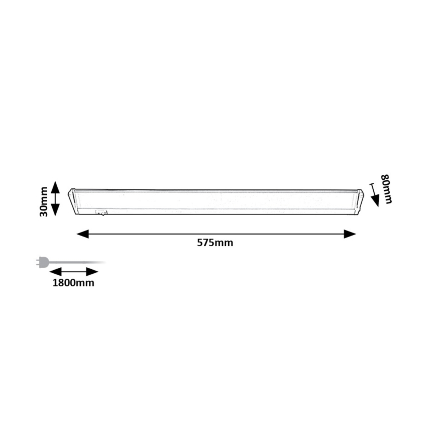 Rabalux - LED Podlinkové svítidlo LED/10W/230V 4000K 57 cm bílá