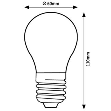 Rabalux - LED Žárovka A60 E27/7W/230V 3000K Energetická třída A