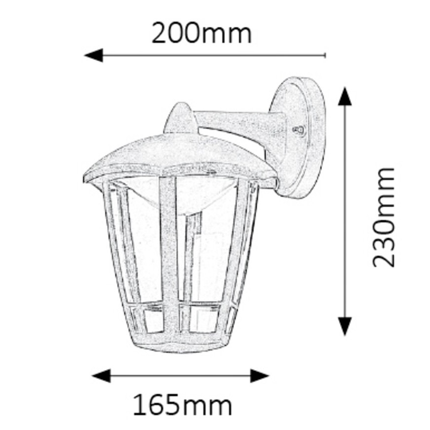 Rabalux - LED Venkovní nástěnné svítidlo LED/8W/230V IP44