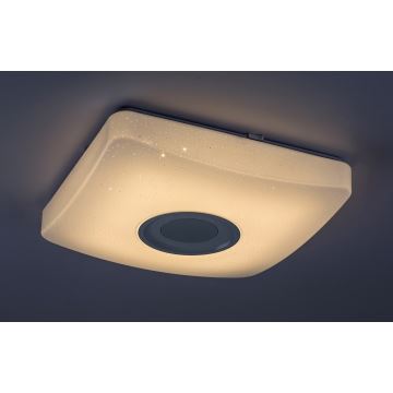 Rabalux - LED RGB Stmívatelné stropní svítidlo s reproduktorem LED/18W/230V 3000-6000K Bluetooth + dálkové ovládání