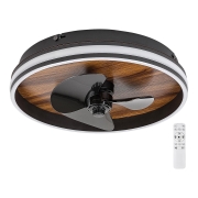 Rabalux - LED Stmívatelné stropní svítidlo s ventilátorem LED/30W/230V 3000-6500K + dálkové ovládání