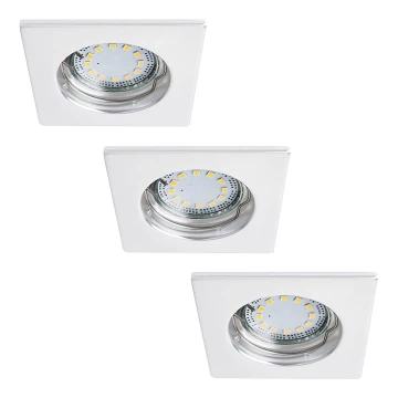 Rabalux - SADA 3x LED Koupelnové podhledové svítidlo 1xGU10/3W/230V IP44