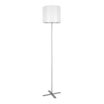 Rabalux - Stojací lampa 1xE27/40W/230V bílá/stříbrná