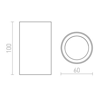 RED - Design Rendl - R12668 - Bodové svítidlo GAYA 1xGU10/35W/230V