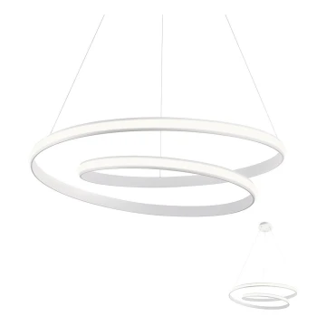 Redo 01-1795 - LED Stmívatelný lustr na lanku TORSION LED/40W/230V pr. 74 cm bílá