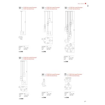 Redo 01-2027 - Lustr na lanku IWI 9xE27/42W/230V černá