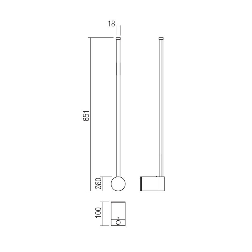 Redo 01-3121 - LED Nástěnné svítidlo TABOO LED/9W/230V mosaz