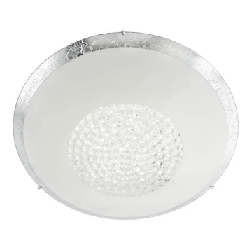 Redo 05-898 - LED Křišťálové stropní svítidlo RA LED/12W/230V pr. 30 cm stříbrná