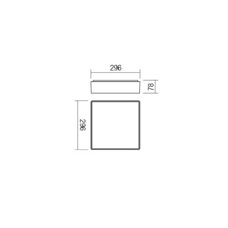 Redo 90158 - LED Venkovní stropní svítidlo MARINA 1xLED/16W/230V IP65