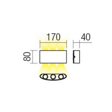 Redo 90225 - LED Venkovní nástěnné svítidlo FABO LED/6W/230V 3000K IP54 bílá