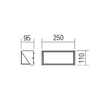 Redo 90237 - LED Venkovní nástěnné svítidlo SPECTRA LED/16W/230V 3000K IP54 bílá