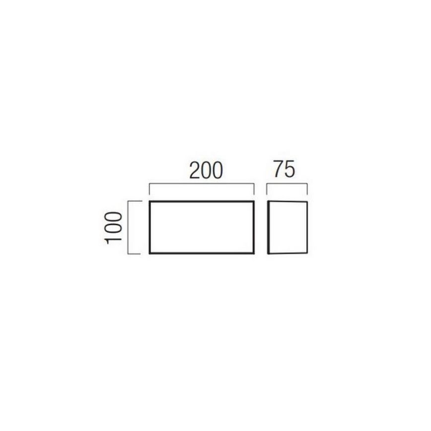 Redo 90324 - LED Venkovní nástěnné svítidlo KODIAK LED/8W/230V IP65 bílá