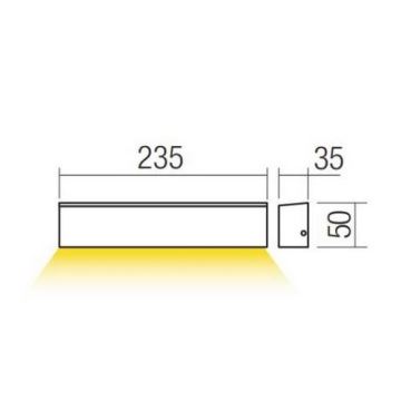 Redo 90393 - LED Venkovní nástěnné svítidlo OMNIA LED/12W/230V 3000K IP54 bílá
