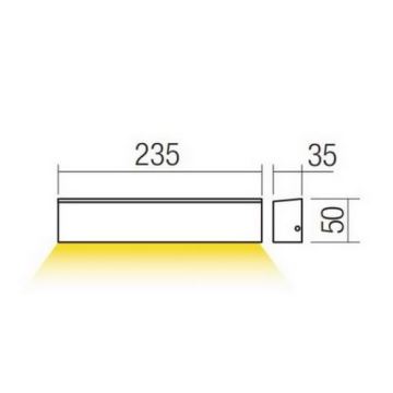 Redo 90394 - LED Venkovní nástěnné svítidlo OMNIA LED/12W/230V 3000K IP54 šedá