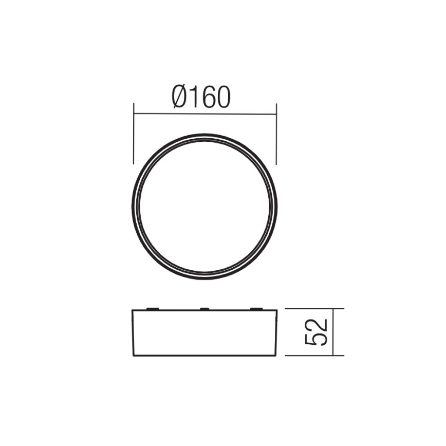 Redo 90495 - LED Venkovní nástěnné svítidlo URANIA LED/10W/230V IP65 antracit