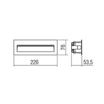 Redo 9092 - LED Venkovní schodišťové svítidlo IGOR LED/6W/230V 3000K IP54 antracit