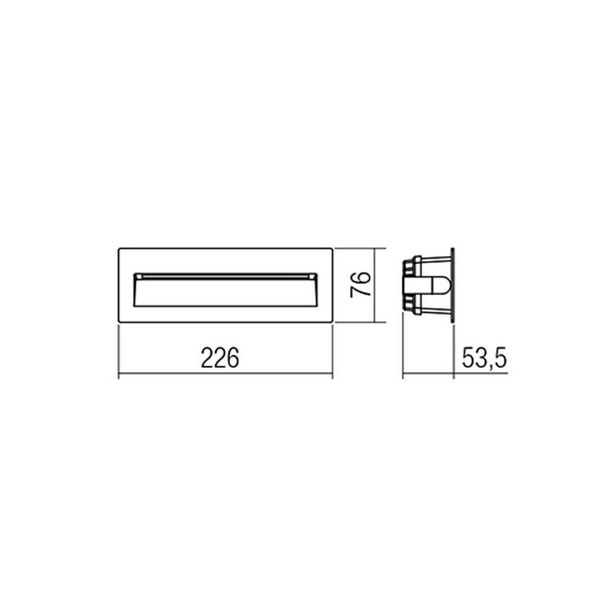 Redo 9092 - LED Venkovní schodišťové svítidlo IGOR LED/6W/230V 3000K IP54 antracit