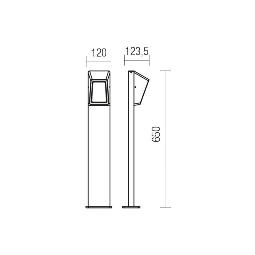 Redo 9168 - LED Venkovní lampa ARGES LED/3W/230V IP54 hnědá