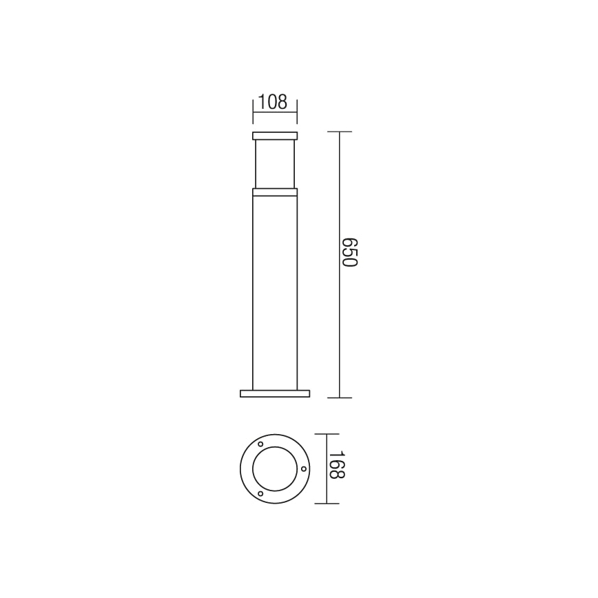 Redo 9328 - Venkovní lampa EXTER 1xE27/42W/230V IP54