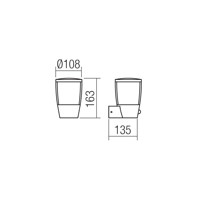 Redo 9450 - LED Venkovní nástěnné svítidlo se senzorem PEPE LED/6W/230V IP54