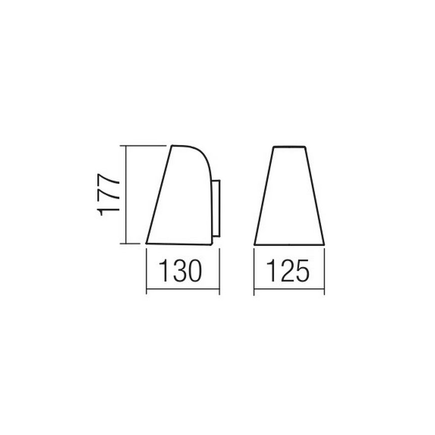 Redo 9530 - Nástěnné svítidlo ALVAR 1xGU10/35W/230V IP44