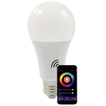 RGBW LED Stmívatelná žárovka A65 E27/11W/230V 2700-6500K Wi-Fi Tuya