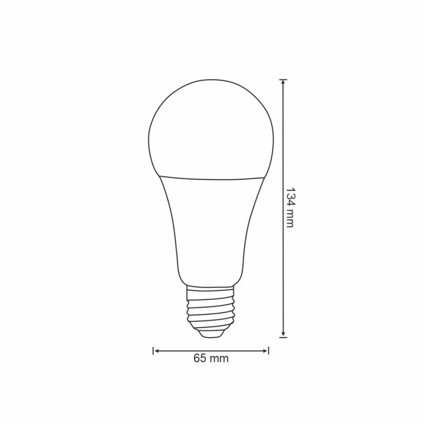 RGBW LED Stmívatelná žárovka A65 E27/11W/230V 2700-6500K Wi-Fi Tuya