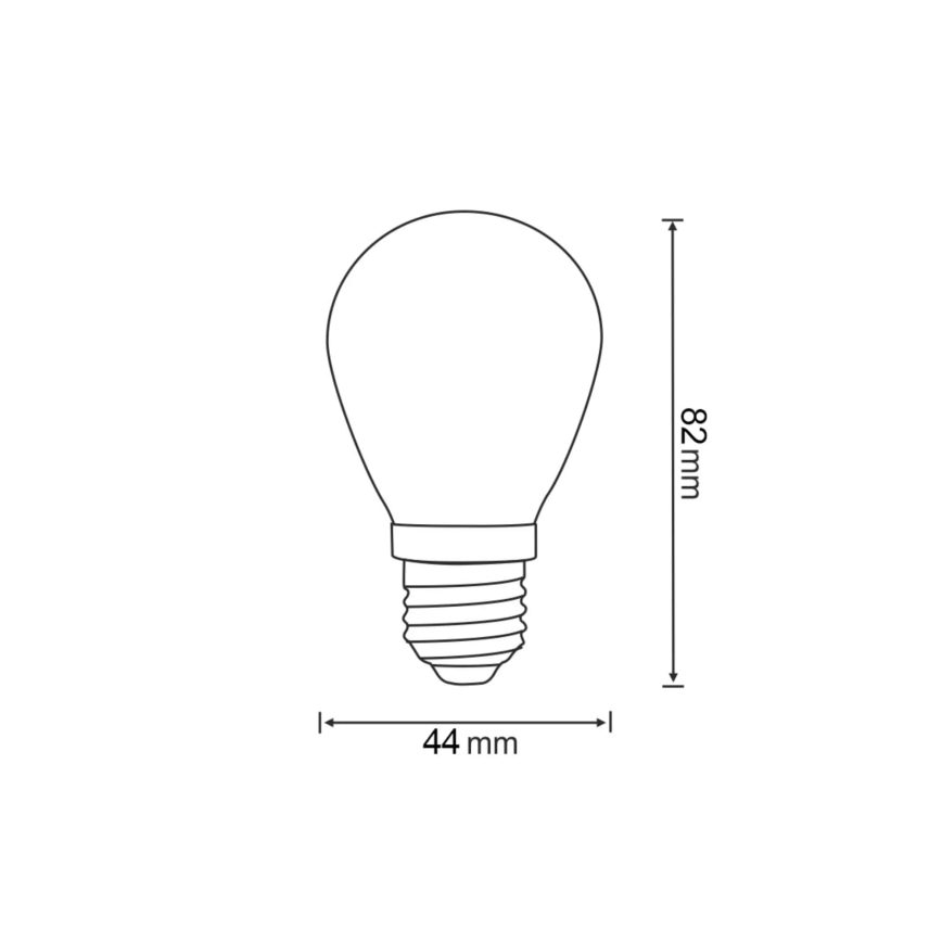 SADA 2x LED Žárovka PARTY E27/0,3W/36V žlutá