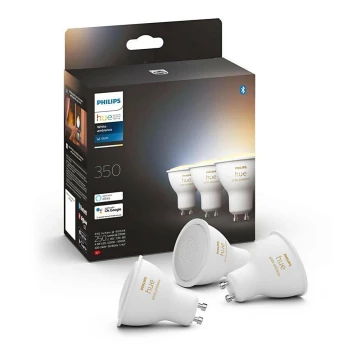 SADA 3xLED Stmívatelná žárovka Philips Hue WHITE AMBIANCE GU10/4,3W/230V 2200-6500K