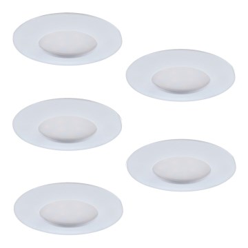 SADA 5x LED Stmívatelné podhledové svítidlo 1xLED/4,5W/230V bílá
