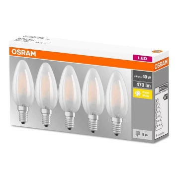 SADA 5x LED Žárovka VINTAGE E14/4W/230V 2700K - Osram