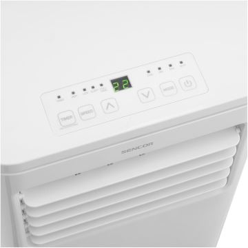 Sencor - Chytrá mobilní klimatizace 3v1 včetně kompletního příslušenství 760W/230V 7000BTU Wi-Fi + dálkové ovládání