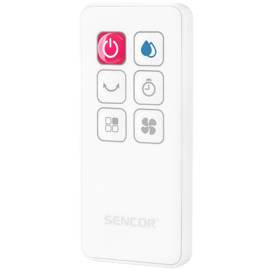 Sencor - Mobilní ochlazovač vzduchu s LED displejem 3v1 70W/230V bílá + dálkové ovládání