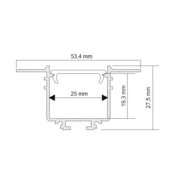 Shilo - LED Podhledové svítidlo LED/32W/230V 3000K CRI 90 černá