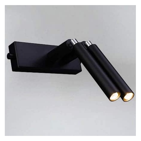 Shilo - Nástěnné bodové svítidlo 2xG9/10W/230V černá