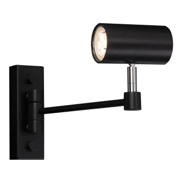 Shilo - Nástěnná lampička 1xGU10/15W/230V černá