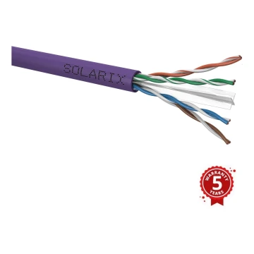 Solarix - Instalační kabel CAT6 UTP LSOH Dca-s2,d2,a1 100m