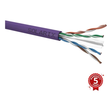 Solarix - Instalační kabel CAT6 UTP LSOH Dca-s2,d2,a1 305m