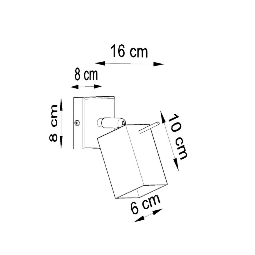 Nástěnné bodové svítidlo MERIDA 1xGU10/40W/230V bílá