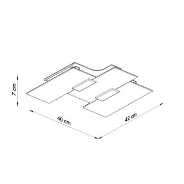 Stropní svítidlo FABIANO 3xE27/60W/230V bílá/chrom