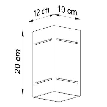 Nástěnné svítidlo BLOCCO 1xG9/40W/230V