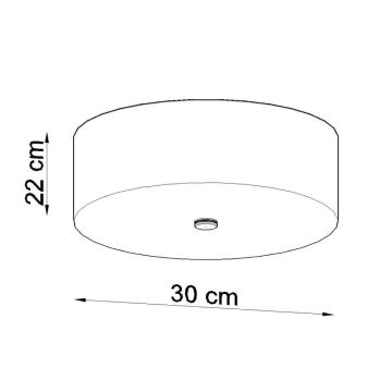 Stropní svítidlo SKALA 3xE14/60W/230V pr. 30 cm bílá