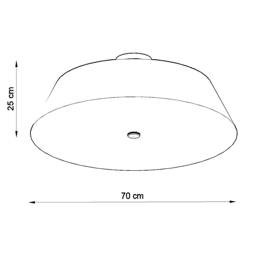 Stropní svítidlo VEGA 5xE27/60W/230V pr. 70 cm bílá