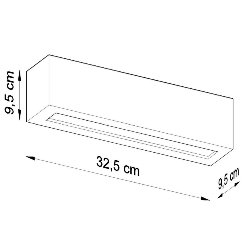 Nástěnné svítidlo VEGA 1xE27/60W/230V černá