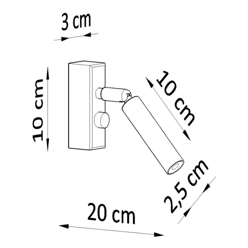 Nástěnné bodové svítidlo EYETECH 1xG9/12W/230V černá