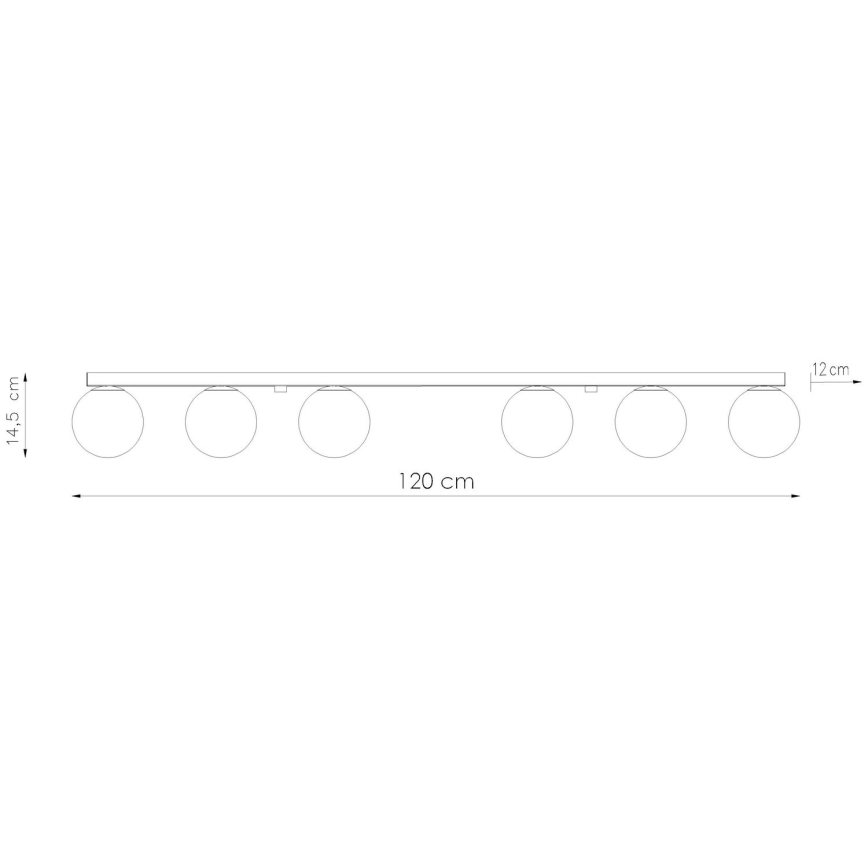 Stropní svítidlo YOLI 6xG9/12W/230V bílá