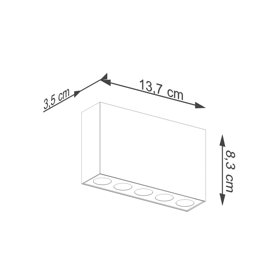 LED Bodové svítidlo SOLE LED/11W/230V černá