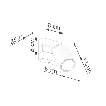 Nástěnné bodové svítidlo FAGER 1xGU10/10W/230V černá